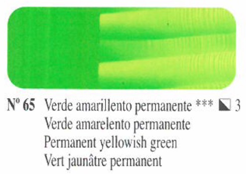 Oleo Verde amarillento permanente nº65 serie 3 60ml