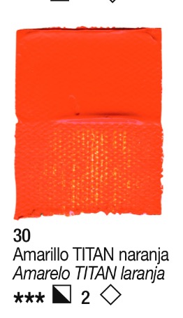 Acrílico Amarillo Titan naranja nº30 serie 3