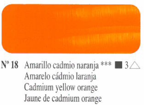 Oleo Amarillo cadmio naranja nº18 serie 3