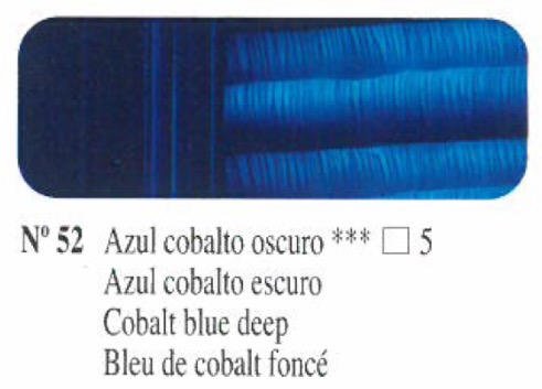 Oleo Azul cobalto oscuro nº52 serie 5 20ml