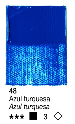 Acrilico Azul Turquesa nº48 serie 3