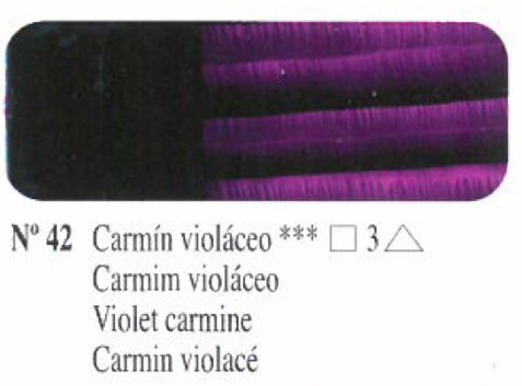 Oleo Carmín violáceo nº42 serie 3