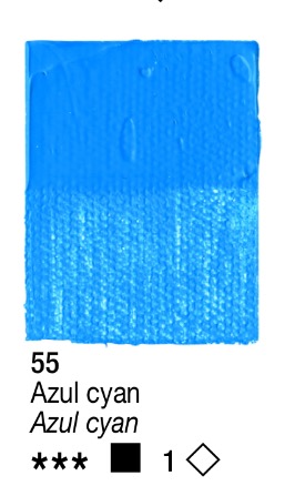 Venta pintura online: Acrílico Azul Cyan nº55 serie 1