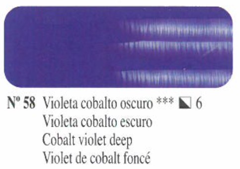 Venta pintura online: Oleo Violeta cobalto oscuro nº58 serie 6