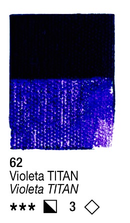 Venta pintura online: Acrílico Violeta Titan nº62 serie 3