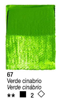 Venta pintura online: Acrílico Verde Cinabrio nº67 serie 2