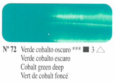 Oleo Verde Cobalto oscuro nº72 serie 3