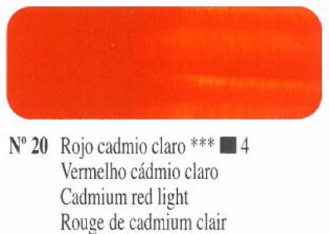 Venta pintura online: Oleo Rojo Cadmio claro nº20 serie 4