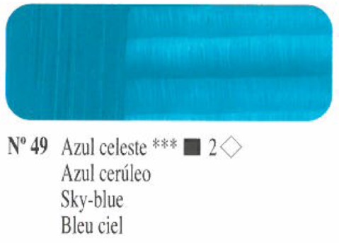 Venta pintura online: Óleo Azul celeste nº49 
