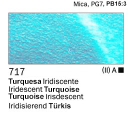 Acrilico Turquesa Iridiscente nº717
