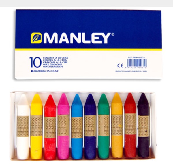 Venta pintura online: Caja cera Manley 10 colores