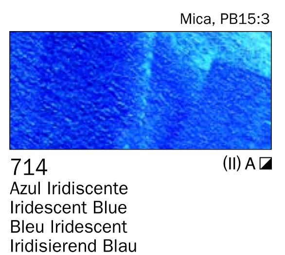 Acrilico Azul Iridiscente nº714